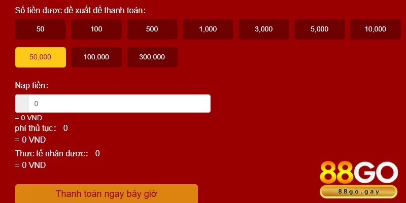 Tặng 1888k cho người mới - Ưu đãi 88GO hấp dẫn nhất 4 Nạp tiền và nhận khuyến mãi